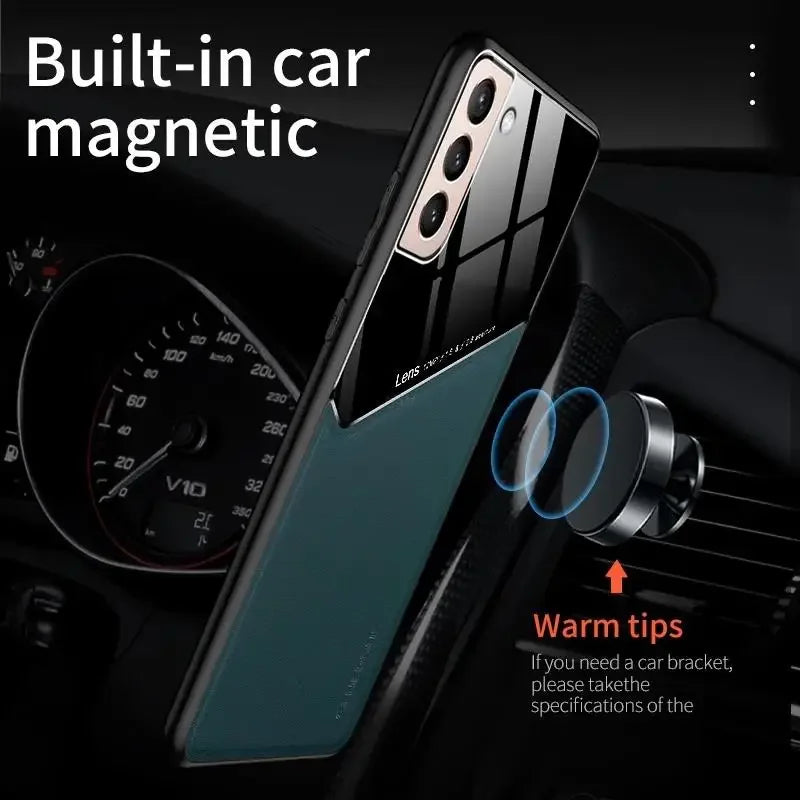 Luxury Leather Lens Protection Case For Samsung Galaxy M32 M53 M52 M23