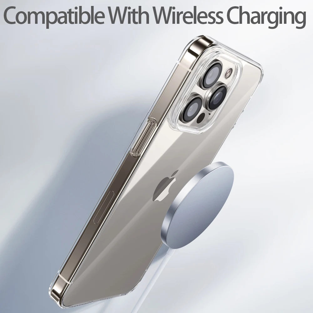 Transparent phone case suitable for iPhone 16 15 11 12 13 14 Pro Max