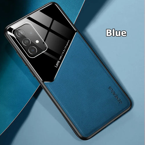 Luxury Leather Lens Protection Case For Samsung Galaxy M32 M53 M52 M23