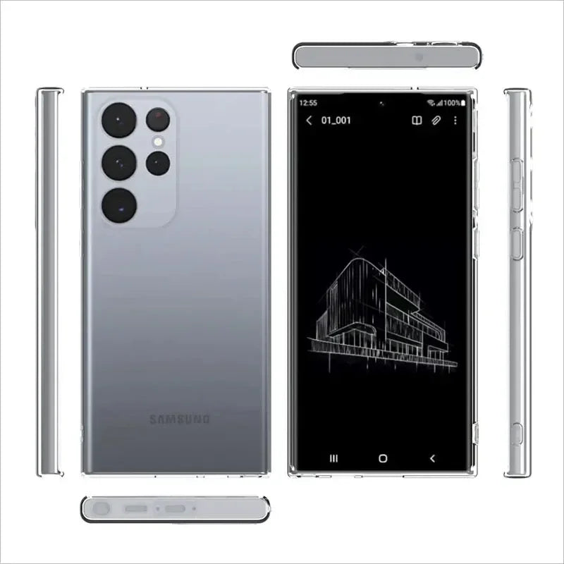 Soft Silicone Clear Phone Case For Samsung A53 A13 A52 A12 A54 A23 A32