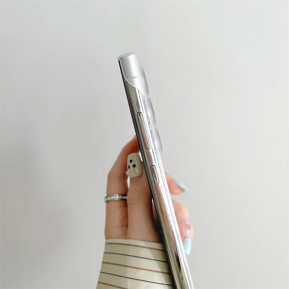 Ultra Slim For Magsafe Clear Frameless Phone Case For Samsung S24 Plus