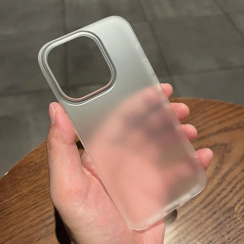 Ultra Thin Matte Hard PC Translucent Clear Phone Case for iPhone 15 14