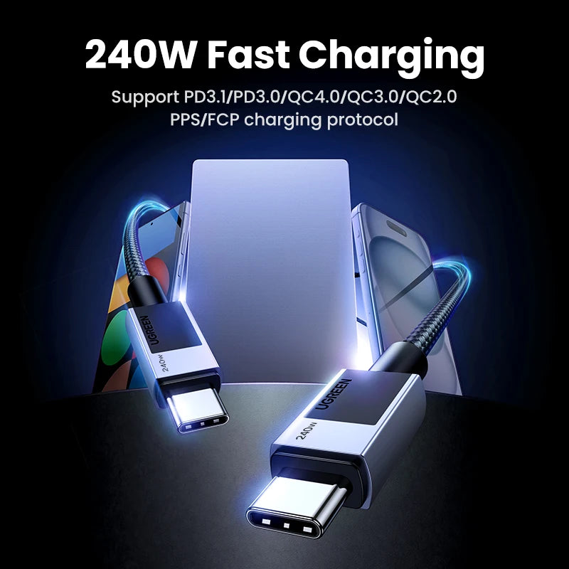 UGREEN PD 240W USB C to USB C Cable PD3.1 Fast Charge for MacBook