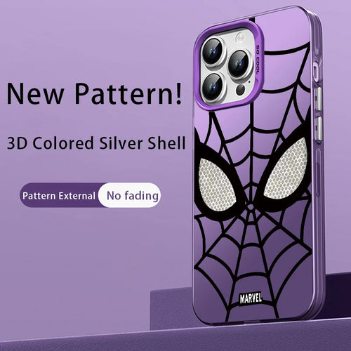 Superhero Spiderman Colored Color Phone Case for IPhone 16 15 14 13 12