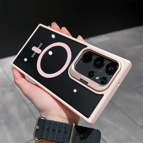 For Magsafe Hidden Holder Clear Case For Samsung Galaxy S24 Ultra S22