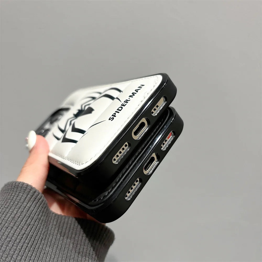 Red Spider Puffer Phone Case Man Black and White 3D Shockproof Phone
