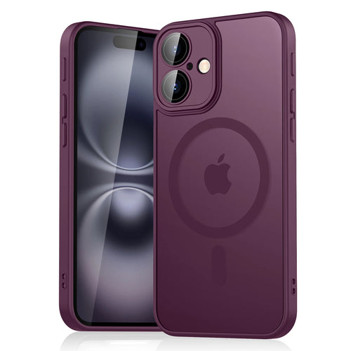Luxury Magnetic Matte Translucent Armor Shockproof Case For iPhone 11