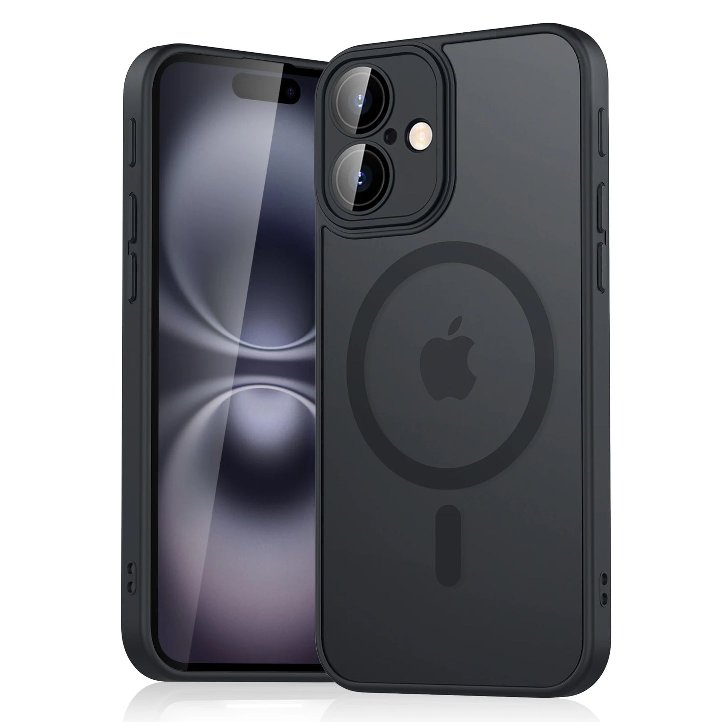 Luxury Magnetic Matte Translucent Armor Shockproof Case For iPhone 11