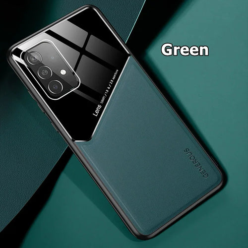 Luxury Leather Lens Protection Case For Samsung Galaxy M32 M53 M52 M23