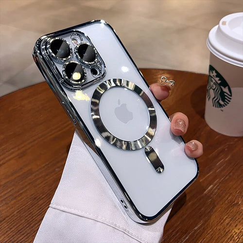 Plating Soft TPU Full Lens Protect Case For iPhone 15 14 13 12 11 Pro
