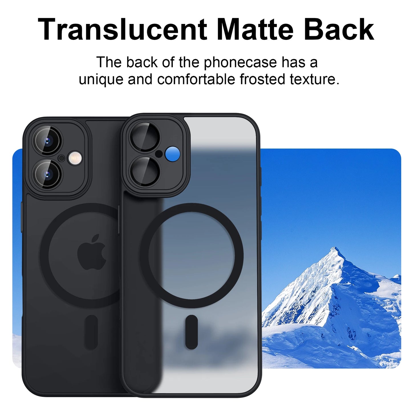 Luxury Magnetic Matte Translucent Armor Shockproof Case For iPhone 11