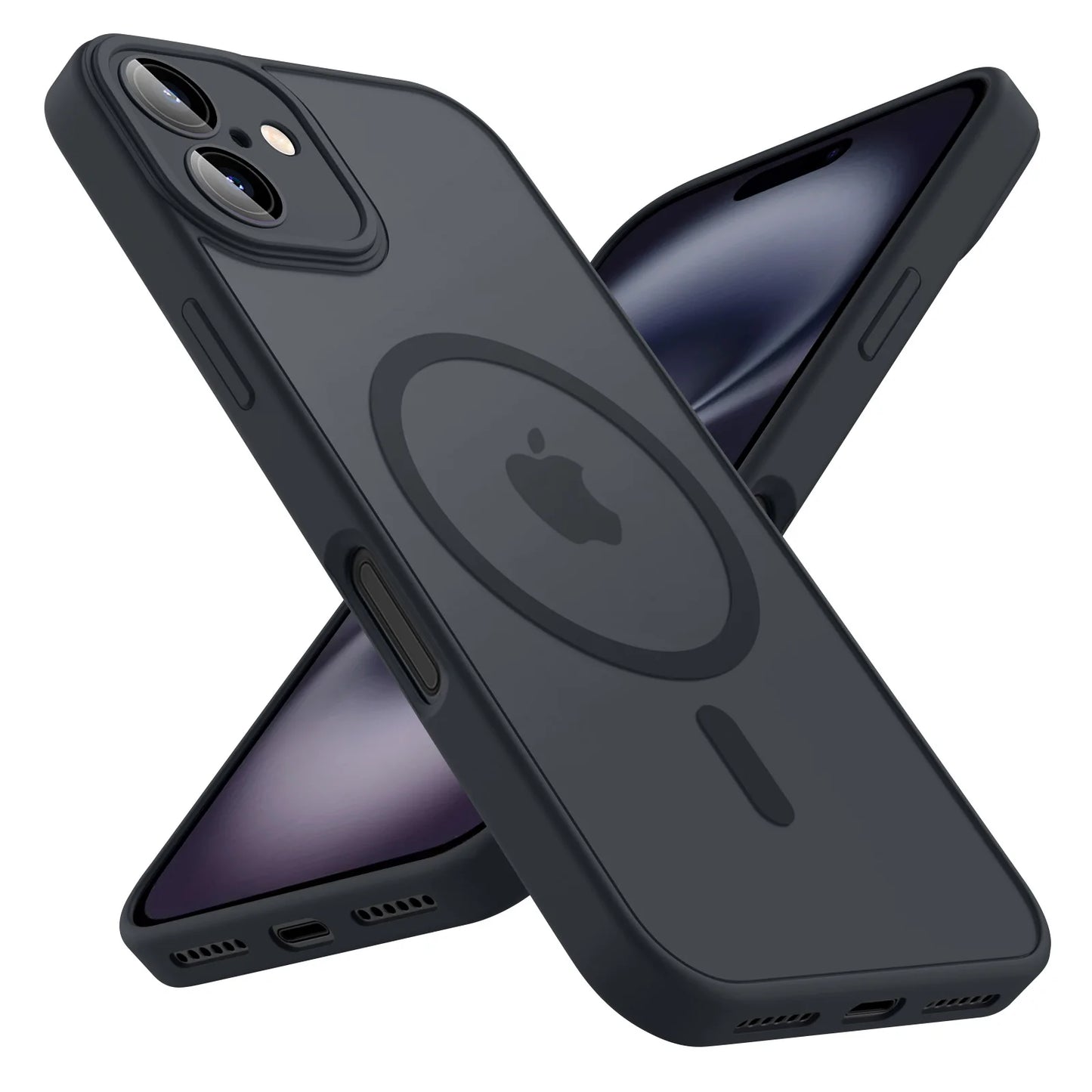 Luxury Magnetic Matte Translucent Armor Shockproof Case For iPhone 11