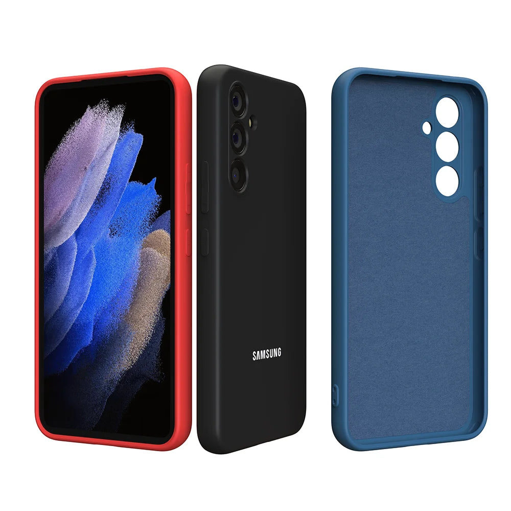 For Samsung Galaxy A55 A35 A25 A15 A05S A04S Case Liquid Silicone