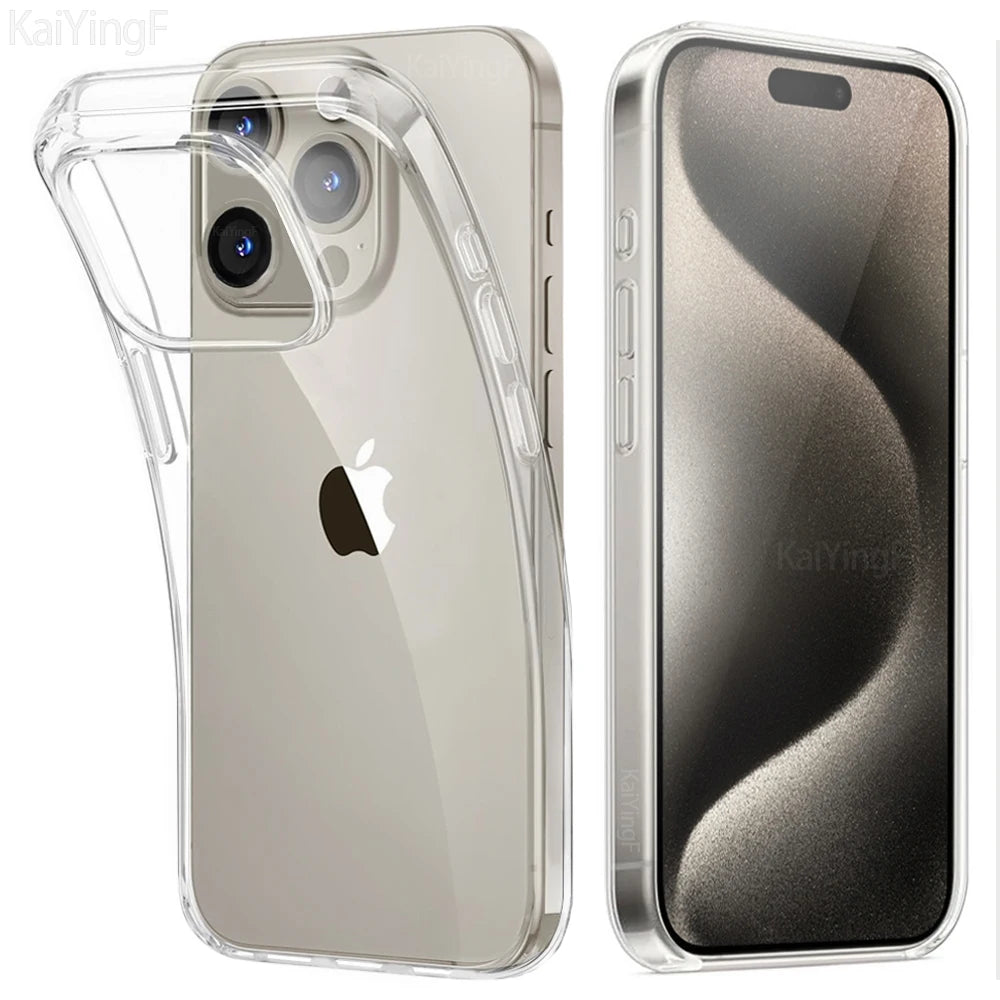 Transparent phone case suitable for iPhone 16 15 11 12 13 14 Pro Max