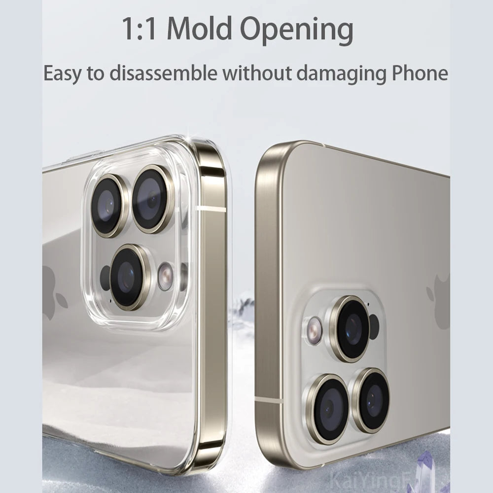 Transparent phone case suitable for iPhone 16 15 11 12 13 14 Pro Max