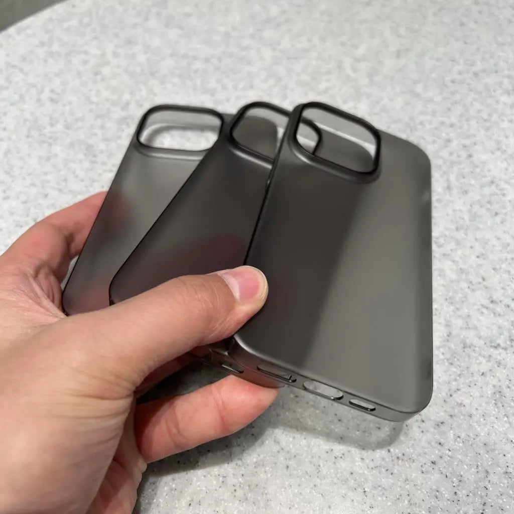 Ultra Thin Matte Hard PC Translucent Clear Phone Case for iPhone 15 14