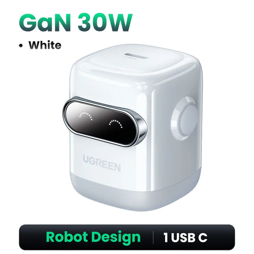 【US Plug】UGREEN 65W 30W GaN Charger Robot Design QC4.0 3.0 PPS for