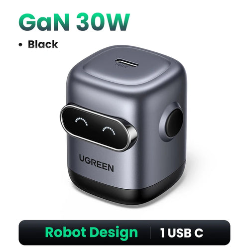 【US Plug】UGREEN 65W 30W GaN Charger Robot Design QC4.0 3.0 PPS for
