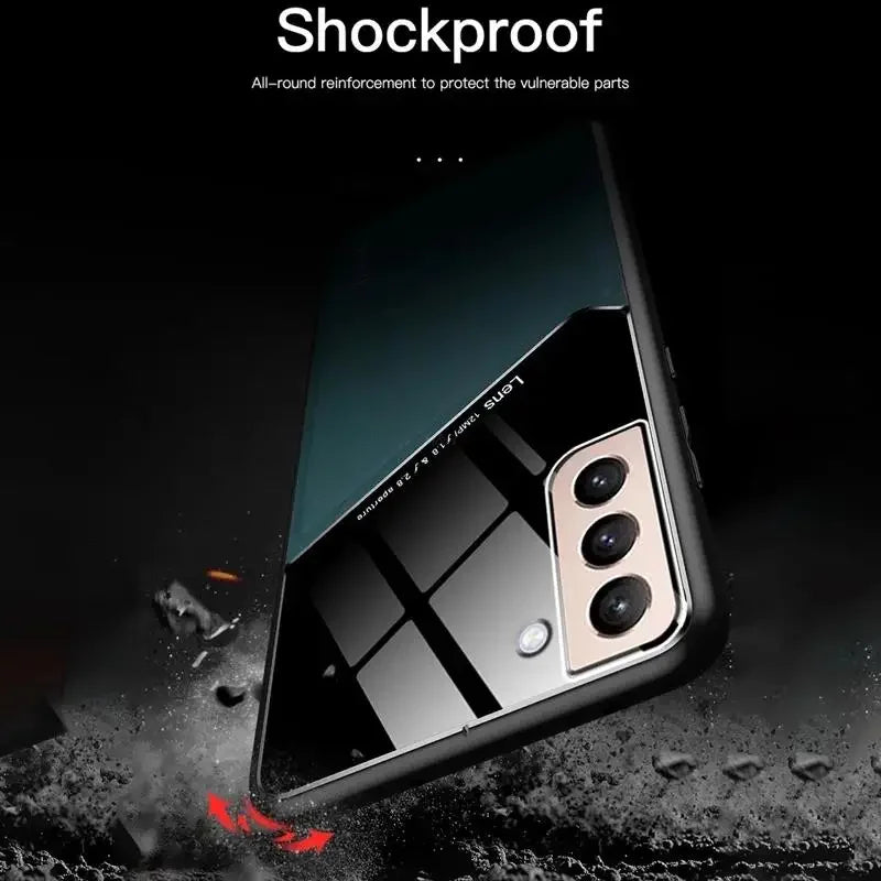 Luxury Leather Lens Protection Case For Samsung Galaxy M32 M53 M52 M23