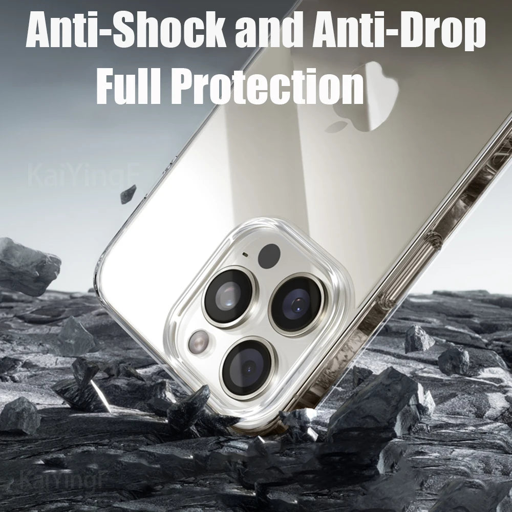 Transparent phone case suitable for iPhone 16 15 11 12 13 14 Pro Max
