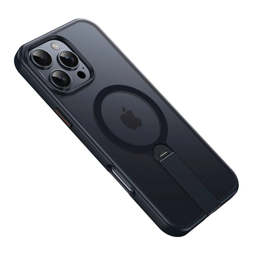 360 Hidden Metal Stand Magnetic Case for Magsafe IPhone 16 15 14 13 12