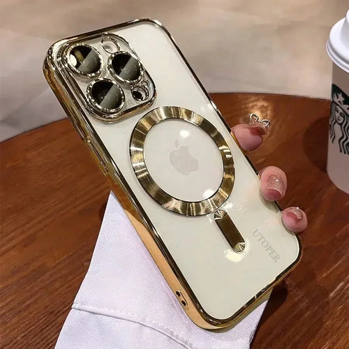 Plating Soft TPU Full Lens Protect Case For iPhone 15 14 13 12 11 Pro