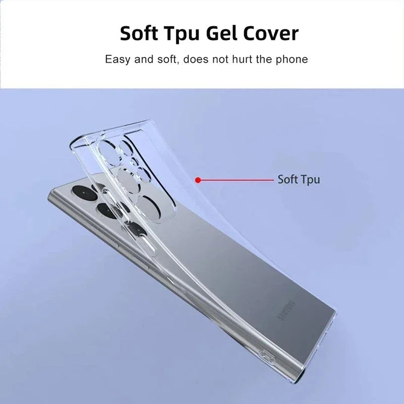 Soft Silicone Clear Phone Case For Samsung A53 A13 A52 A12 A54 A23 A32