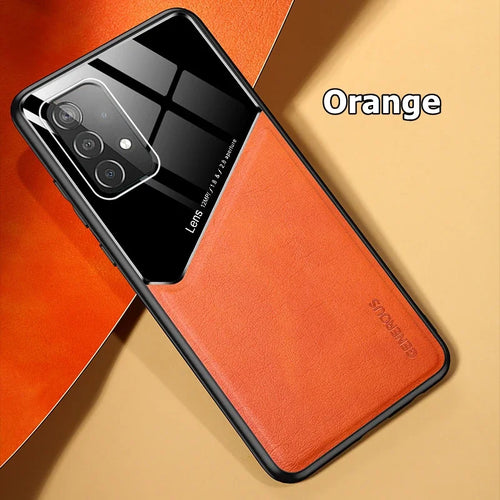 Luxury Leather Lens Protection Case For Samsung Galaxy M32 M53 M52 M23