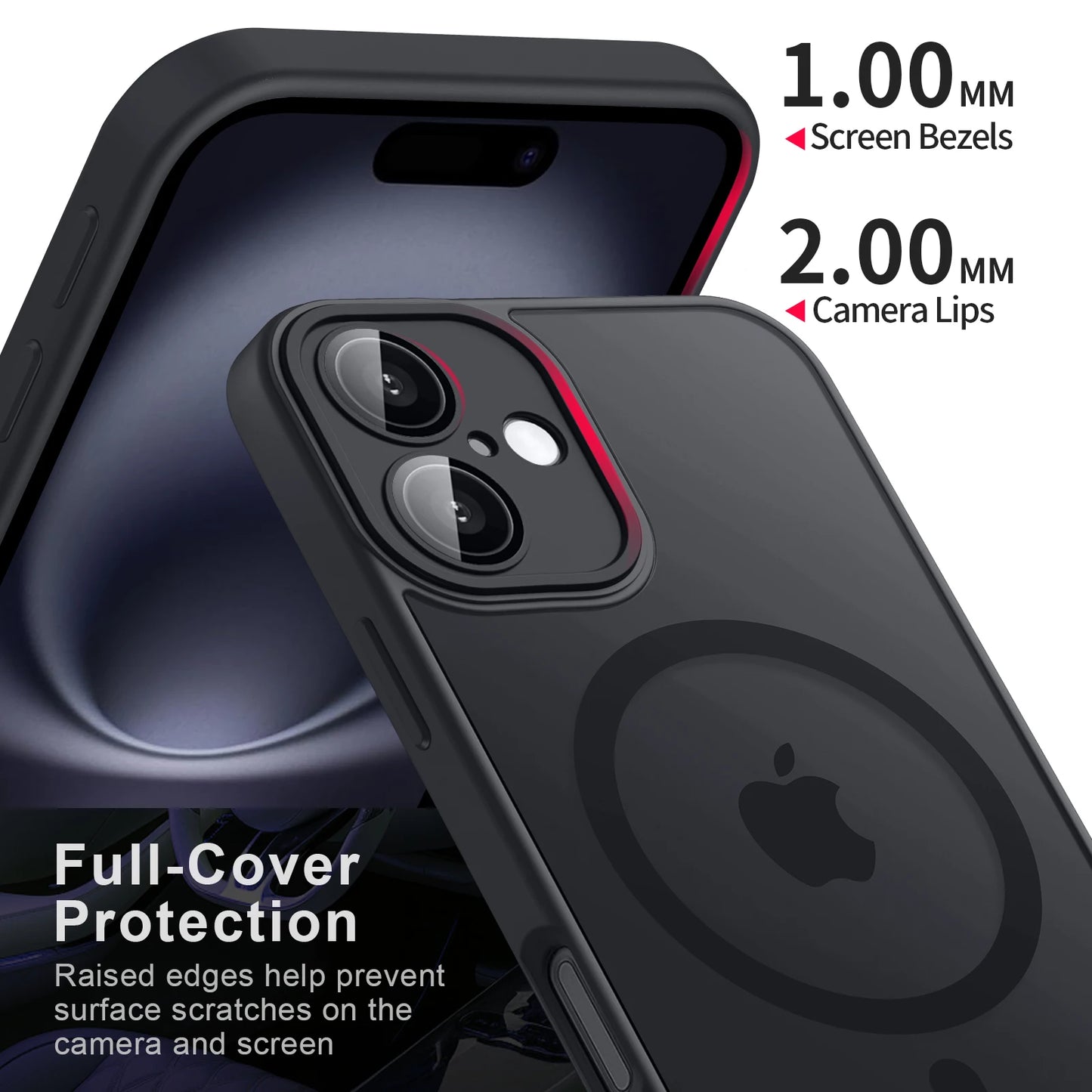 Luxury Magnetic Matte Translucent Armor Shockproof Case For iPhone 11