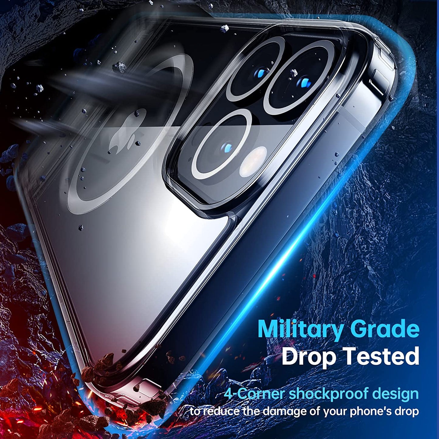 Clear Magnetic Phone Case Iphone 14 Pro Max 13 12 11 Mini Back Cover