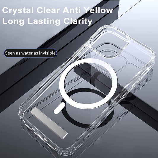 Clear Magnetic Phone Case Iphone 14 Pro Max 13 12 11 Mini Back Cover