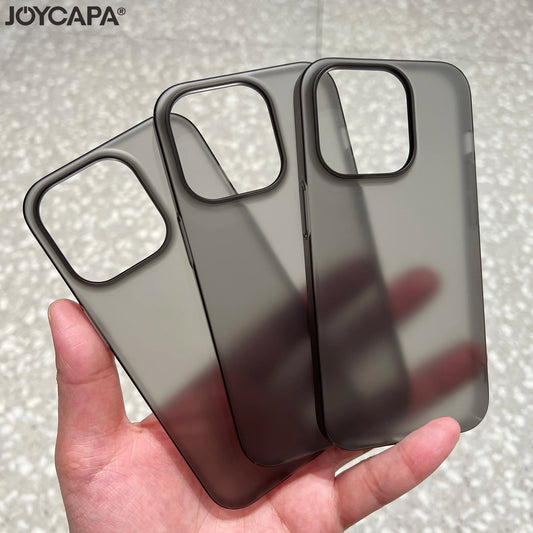 Ultra Thin Matte Hard PC Translucent Clear Phone Case for iPhone 15 14