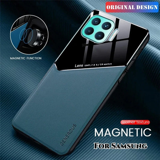 Luxury Leather Lens Protection Case For Samsung Galaxy M32 M53 M52 M23