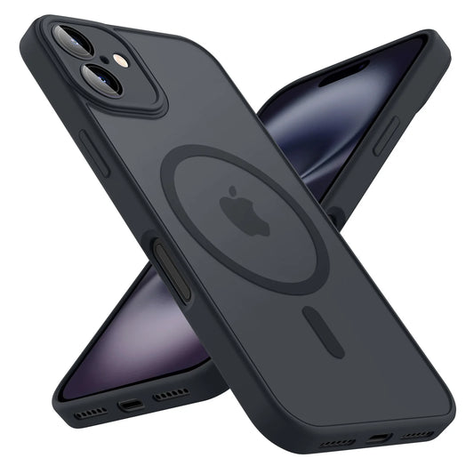 Luxury Magnetic Matte Translucent Armor Shockproof Case For iPhone 11