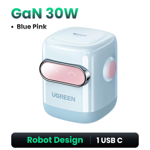 【US Plug】UGREEN 65W 30W GaN Charger Robot Design QC4.0 3.0 PPS for