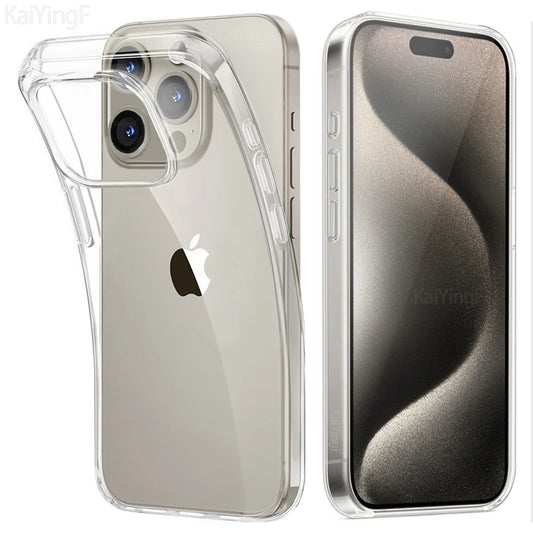 Transparent phone case suitable for iPhone 16 15 11 12 13 14 Pro Max