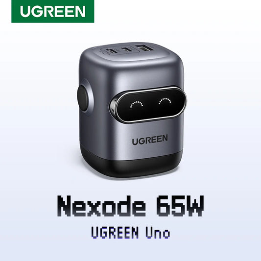 【US Plug】UGREEN 65W 30W GaN Charger Robot Design QC4.0 3.0 PPS for